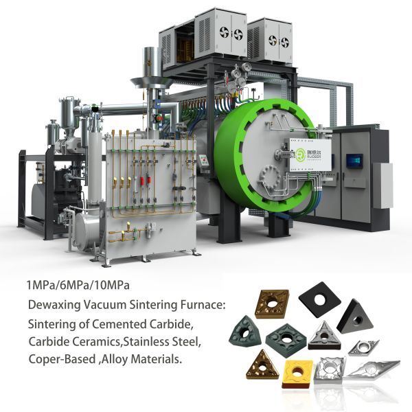 ISO CE Sertifikalı Yüksek Vakumlu Fırın, Üç Fazlı Beş Telli Sistem 380V 50HZ Kontrol Güç Kaynağı, Maksimum Sıcaklık 1600C