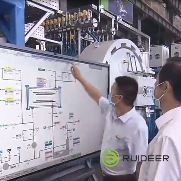 ISO CE Sertifikalı Yüksek Vakumlu Fırın, Üç Fazlı Beş Telli Sistem 380V 50HZ Kontrol Güç Kaynağı, Maksimum Sıcaklık 1600C