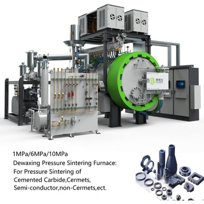 6MPA Dewaxing Pressure Sintering Furnace For Cermets Non-cermets Pricison Keramik Yarım iletken Silikon Nitrit